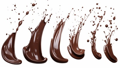 Wall Mural - chocolate dripping splash