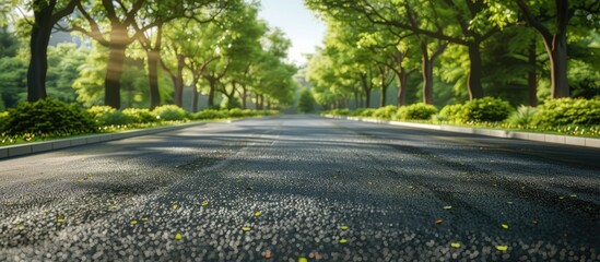 Canvas Print - Road made of asphalt and contemporary urban area