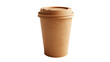 recyclable coffee cup isolated on transparent background 