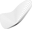 Circle fluid shape with blend line. Technology design element