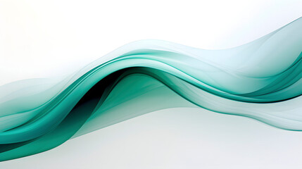 Wall Mural - Digital technology green and white abstract concept abstract poster web page PPT background