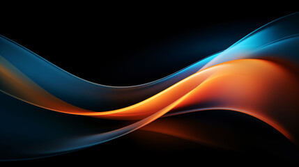 Poster - abstract background with waves