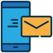 sending envelope message online contact filled outline