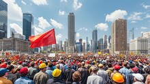 May Day Rally: Multicultural Workers Unite In Public Square For Labor Solidarity