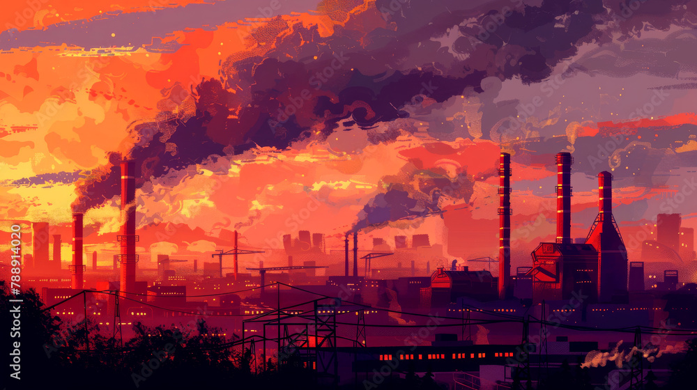 Image showcasing The grim reality: artistic depictions of environmental pollution in the ...