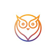 Owl logo on a white background - PNG file.
