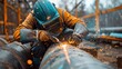 © hisilly - Industrial Steel Pipe Welding by Skilled Welder