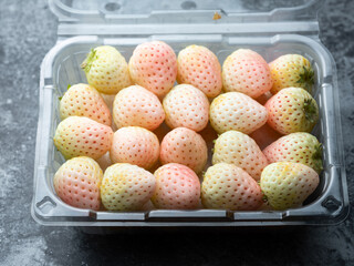 Sticker - Pineberry, fresh white strawberries, 