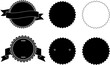 Pack of six premium round emblem symbol design