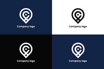 location map logo, map logo, direction logo, position logo, modern logo