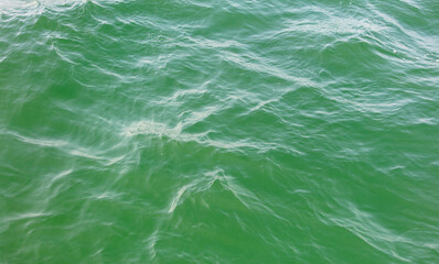 Wall Mural - Turquoise water in the sea as an abstract background. Texture