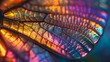 Insect Wings: A photo capturing the iridescence of a beetles wing