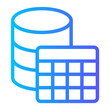 database table gradient icon