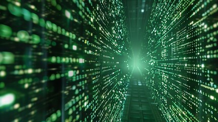 Wall Mural - close-up view of programming code on a computer monitor, highlighting software development and codin