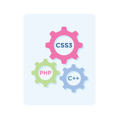 Wall Mural - have a look at this amazing icon of programming language icon, ready to use vector