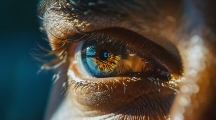 macro image of human eye beautiful eyes indian human eye close up : Generative AI