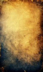 Poster - Old yellow parchment paper texture with a vintage feel.