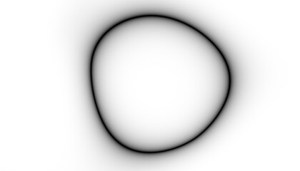 Poster - Abstract black blur thin linear abstract curved wavy circle for background, wallpaper, banner, label etc. Overlay png design