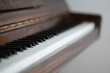 Fototapeta Tulipany - Close up of piano keys