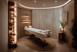 © wafi - interior spa salon massage room Stylish background design natural table object beauty indoor holiday relax romantic modern resort luxury place wellness clean hotel health aromatherapy