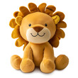 Cute, adorable, cartoon lion, stuffed and fluffy toy. PNG file with transparent background. AI 