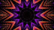 Purple Orange Kaleidoscope Background