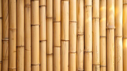  light background of wood texture  simple pattern closeup tropical bamboo wall texture background Flat lay top view copy space : Generative AI