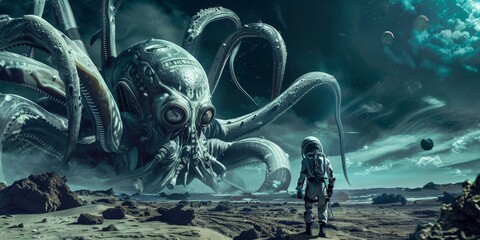 Wall Mural - sci-fi concept