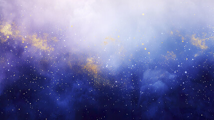 Poster - perfect blue purple and gold background