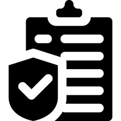 Sticker - insurance policy icon