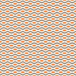 Retro floral, Mid Century modern flowers in orange, yellow, brown colors. For home decor, wallpapers, fabrics and textile. Seamless vector pattern, 1970s mod style