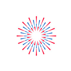 Wall Mural - png, set of colorful fireworks. festive explosion of fireworks with stars and sparks. party, festiva