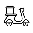 food delivery scooter icon
