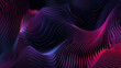 dark purple wave digital background. wave flaying banner, technology background.