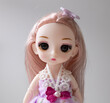 Doll portrait,cute toy. Pretty princess. AI.