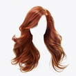 Luxurious Red Hair, Flowing Hairstyle