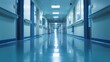 © rabbit75_fot - Hospital hallway interior view
