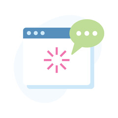Wall Mural - load icon. loading system. frozen website. vector flat stock illustration