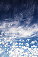 Wall Mural - Sky landscape with clouds in pastel colors