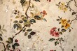 Old Wallpaper. Old fashioned wallpaper with an intense floral design. .