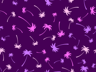 Wall Mural - colorful palm trees seamless pattern. summer time, wallpaper with tropical palm trees pattern. desig