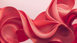 swirll of red fabric wavy floating background on light background