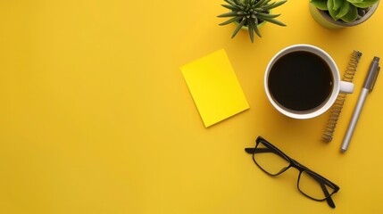 Wall Mural - Term life insurance. text on yellow sticky note on yellow notepad near coffee cup