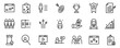 Project Business related vector icons collection on white background.