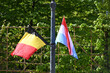 drapeaux belge luxembourgeois Belgique Luxembourg