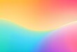 A colorful vector wallpaper illustration depicting a rainbow light wave under the sun, blending vibrant colors with orange hues.