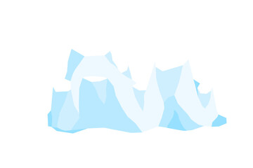 drifting iceberg of frozen ocean water, crystal icy mountain with snow. ice mountain, large piece of