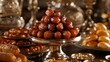 Dates and Ramadan Sweets. A Festive Spread for Iftar