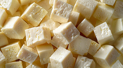 Canvas Print - close up of cheese on market