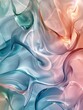Abstract background with smooth lines in blue, pink and white colors.
